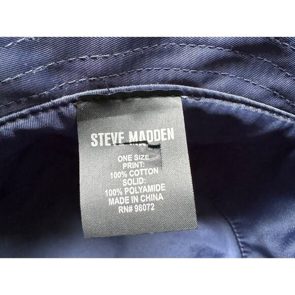 Steve Madden Navy White Floral Bucket Hat AND Sunflower Summer Bucket Hat Unisex - Picture 6 of 6